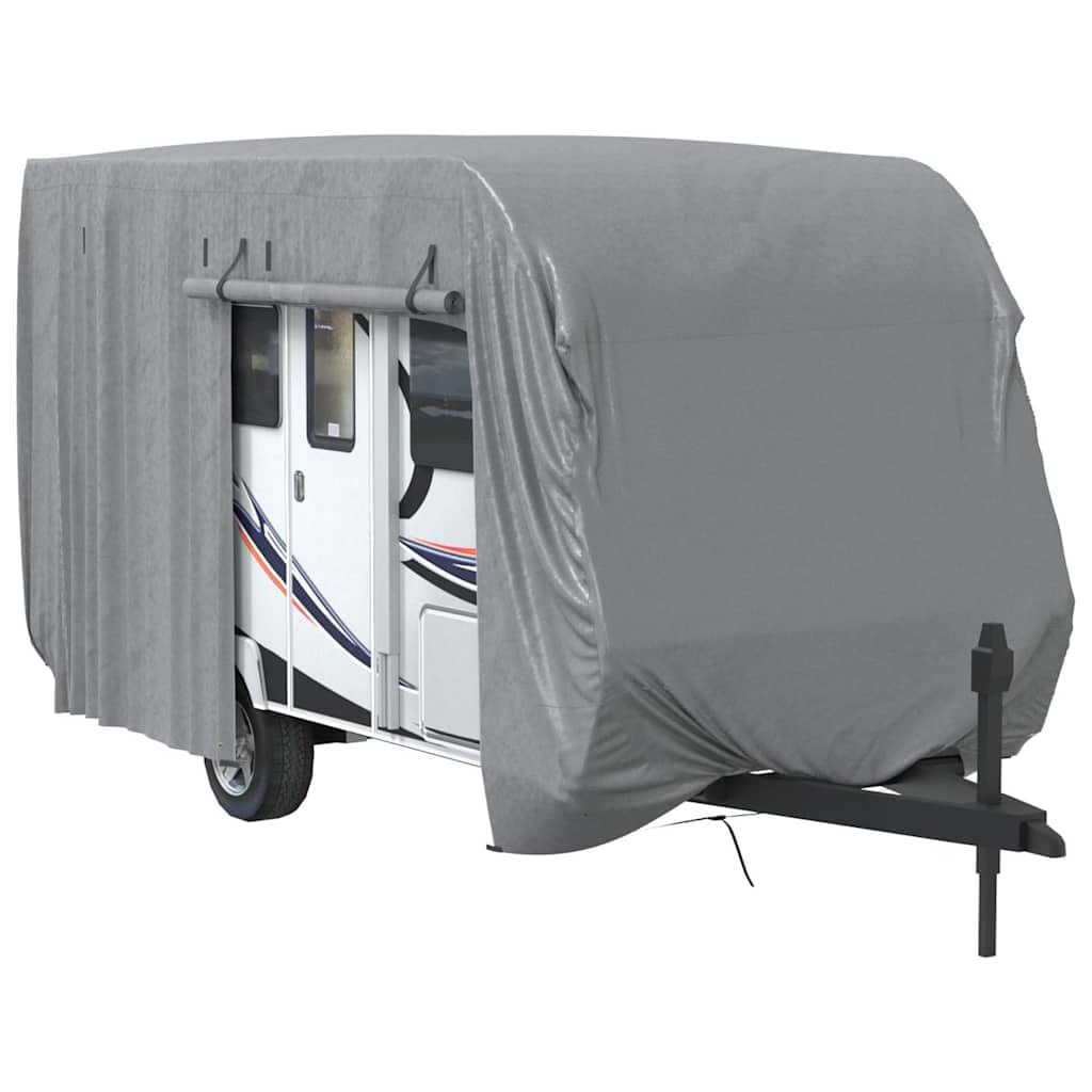 vidaXL Telo per Roulotte Grigio 460x250x220 cm in Tessuto Non Tessuto, Copertura per roulotte da Viaggio, Copertura per roulotte da Campeggio, Protezione per roulotte