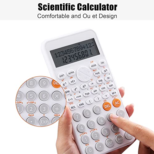 Image of EooCoo 2-Line Standard Scientific Calculator, Cute Desk Accessories, Portable and Cute School Office Supplies, Suitable for Primary School to College Student Use