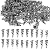 ABOOFAN 100 Stück Teiliges Selbstbohrende Trockenbau dübel aus Zinklegierung Schnell Montierbare...