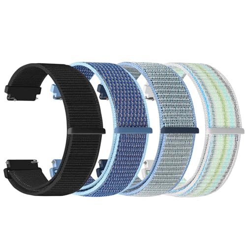 PBFairyy 20mm Watch Bands for Garmin Forerunner 55/570 42mm/165/645/245 Music/Garmin Vivoactive 6/Vivoactive 5/3/Garmin Venu/Venu Sq 2 for Men Women 20mm Watch Straps for Amazfit Active 2/Active