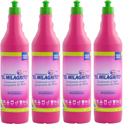 Desengrasante El Milagrito Pitorro 1 Litro (4 Unidades)