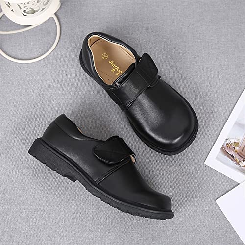 School Shoes for Boys Kids Dress Shoes Thick Bottom Leather Birthday Wedding Stage Dressy Loafers Comfy Oxford3