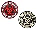 Antrix 2 Pcs Tactical Zombie/Virus Outbreak Response Team Patch Hook and Loop Embroidered Patch for Backpack Vests Hat Caps Pouch Uniform Dog Harness-Dia.3.15