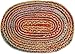 RAJRANG Handwoven Oval Jute Chindi Rug 5x8 Ft Reversible Braided Area Rug in Multicolor Floor Mat for Living Room, Bedroom, Entryway, Boho Decor
