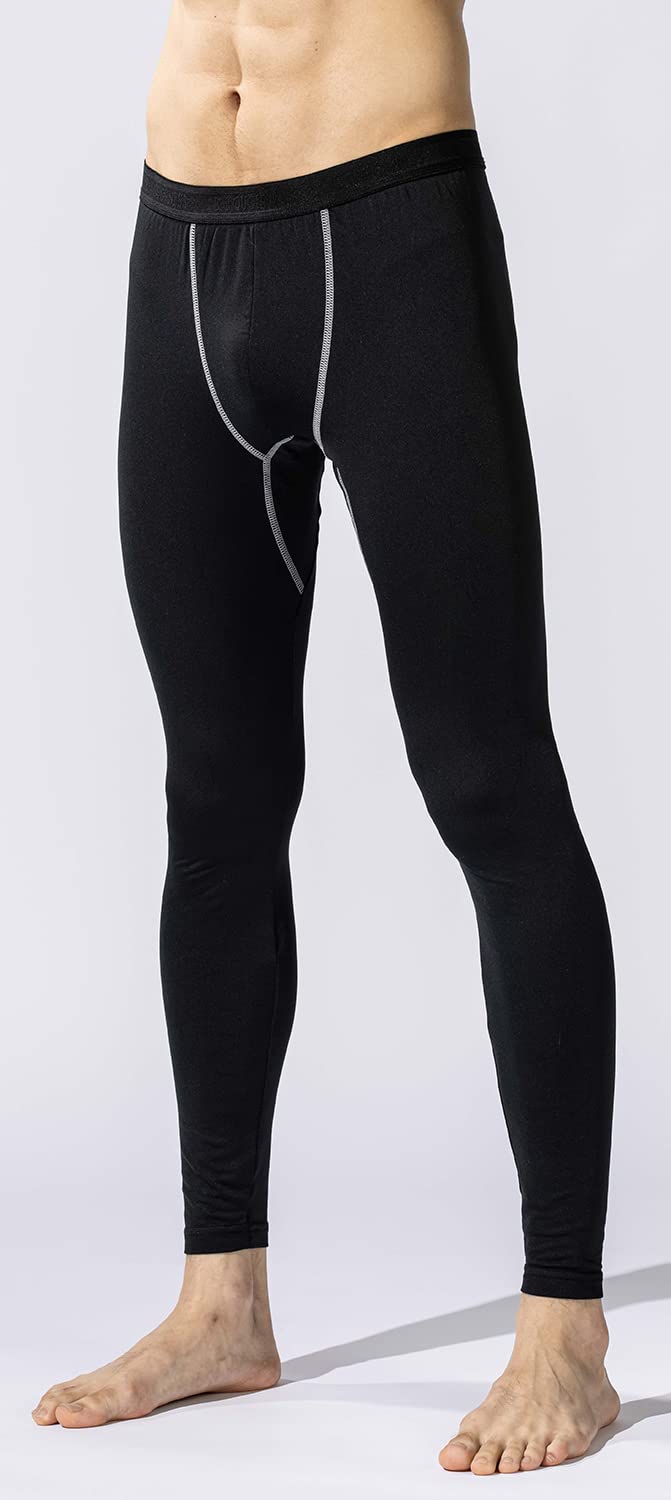 おたふく手袋 冬用インナー ロングタイツ [保温 吸汗速乾 コンプレッション メンズ] JW-162 ブラック L