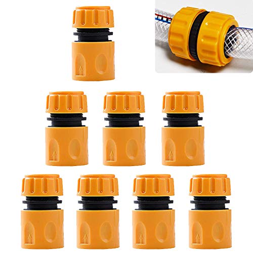 Preisvergleich Produktbild HKBTCH Schlauchverbinder 8 Stück Schlauchkupplung Schlauchverbinder 1 / 2 Zoll Gartenschlauch Verbinder Schlauchadapter für Gartenschlauch Rohr Verbinden