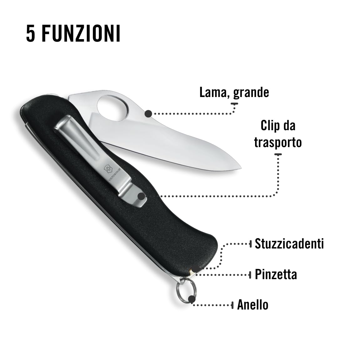 Victorinox Sentinel M Clip Szwajcarski Nóż 5 Funkcji Blokowany