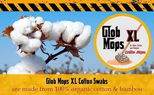 Glob Mops XL Cotton Swabs 6-Pack Bundle | Extra Absorbent | Eco-Friendly | 1800 Total Mops