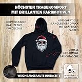 Tassenbrennerei Hoodie - Weihnachtspullover - Cooler Weihnachtsmann Pullover mit Weihnachtsmotiv - für Nikolaus, Weihnachten (DE/NL/SE/PL, Alphanumerisch, XL, Regular, Regular, Schwarz)