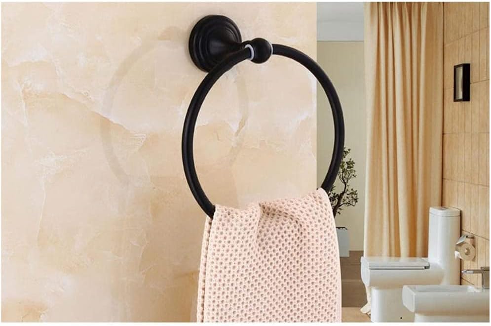 European Style Retro Copper Towel Ring Towel Rack Suitable for Bathroom Kitchen Bathroom Bedroom Bathroom Hardware Household Bathroom Products