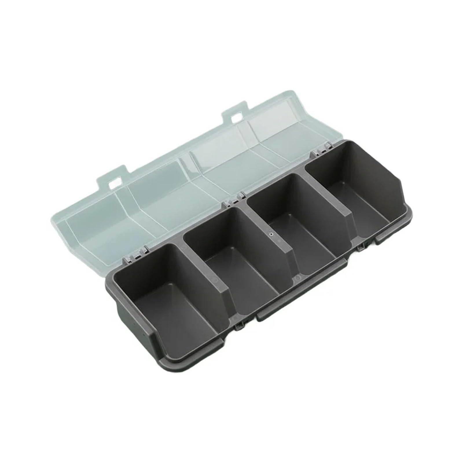 Screw Storage Organiser 2pcs Hardware Organizer Box 4 Compartments Small Parts Plastic Screw Store Nuts Bolts Storage