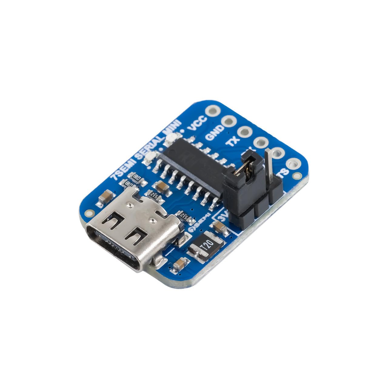 CH343 USB-C to UART Serial Converter Board | High-Speed USB to Serial Adapter | TTL Interface, 6Mbps Baud Rate, 3.3V/5V Selectable Logic | Compact Communication Module-image-0