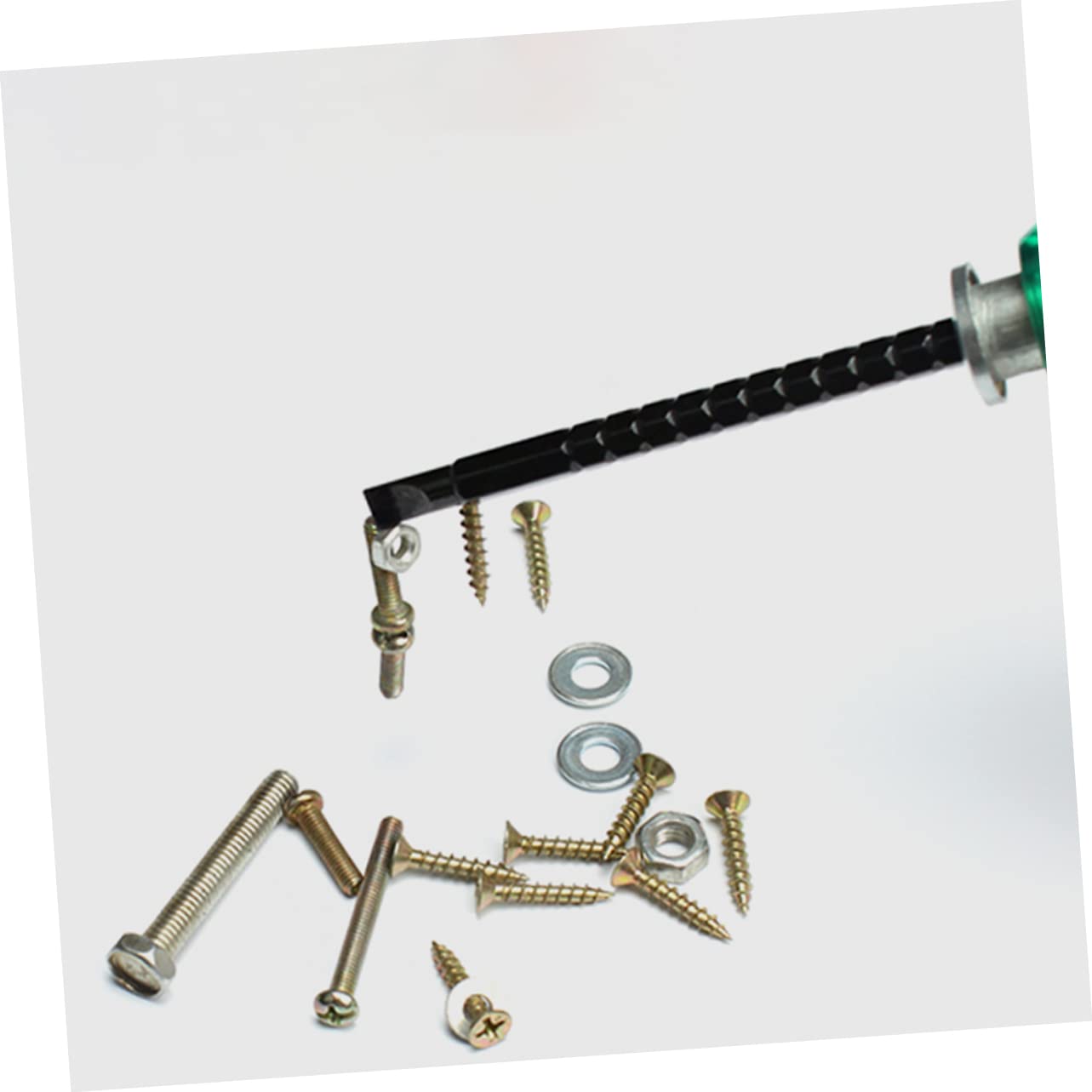 2 Set Cacciavite Esagonale Cricchetto Telescopico Testa Piatta Chiave Cacciavite 2 in 1 Forniture Di Cacciaviti A Taglio 45# Acciaio Nero 4 Pezzi*2