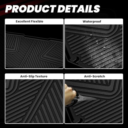 Image of LASFIT Frunk & Cargo Mats for Rivian R1T /R1S 2022-2024, Front & Rear Liners