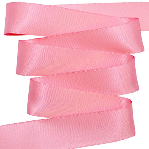 Image of Morex Ribbon 08822 /50-152 Double Face Satin Ribbon, 7 /8 inch x 50 Yd, Fantasy Rose
