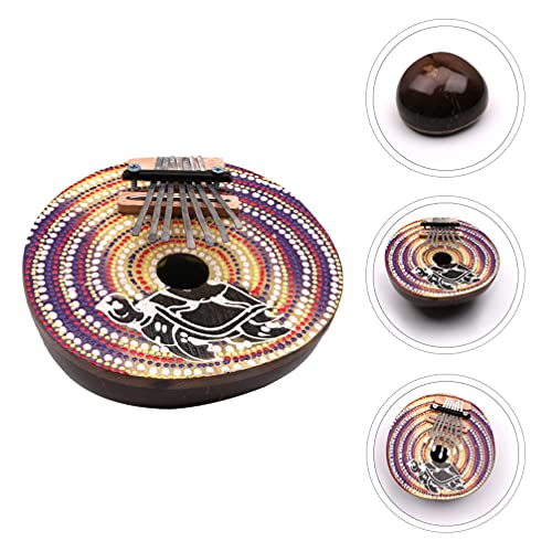 BIENKA Kalimba Piano 7 Touches Réglables Noix De Coco Pouce Piano Peint À La Main Mbira Sanza Doigt Piano Instruments De… - Les Beatles, Paul McCartney, John Lennon, RIngo Starr, George Harrison BIENKA Kalimba Piano 7 Touches Réglables Noix De Coco Pouce Piano Peint À La Main Mbira Sanza Doigt Piano Instruments De… – Image 4