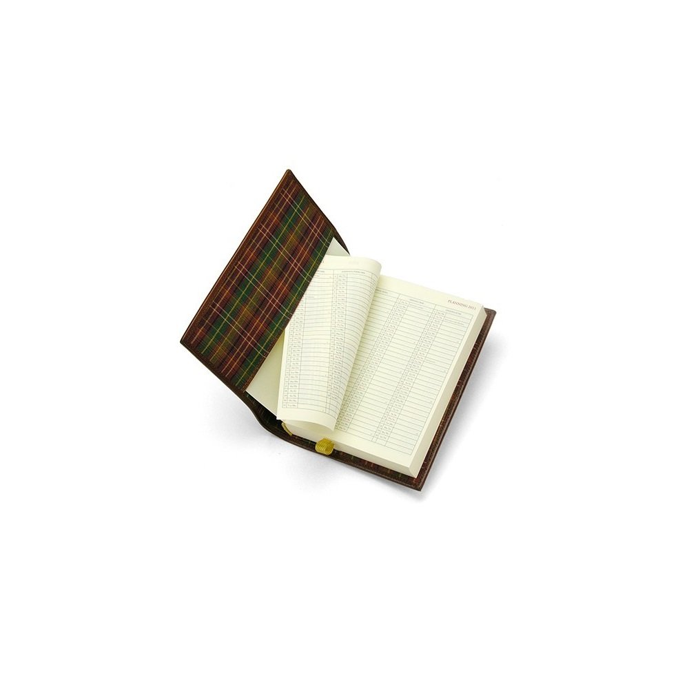 Le Arti Esclusiva Agenda GIORNALIERA in Pelle 12x16,5 cm Artigianale Nuova Made in Italy