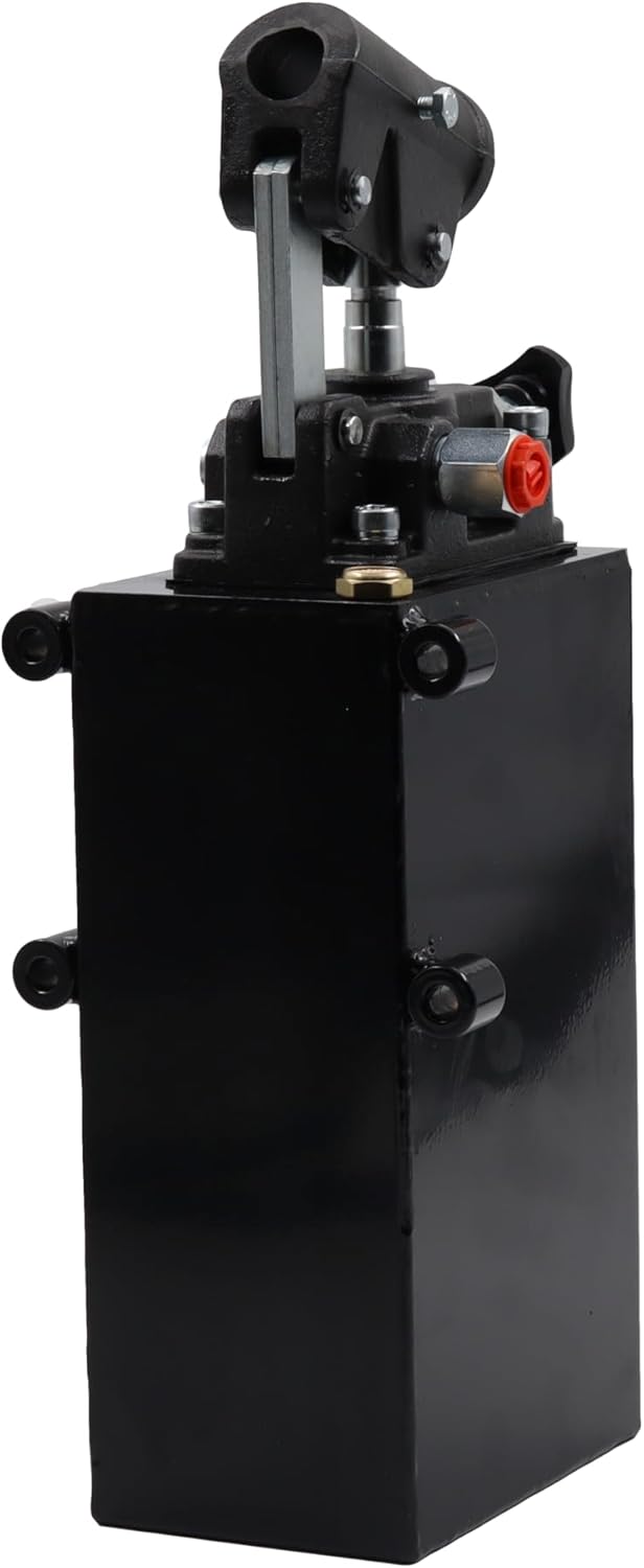Spare Parts Holland - 1.5 CID Single Acting Hydraulic Hand Pump - Manual Operation with 1 Quart Tank and Release Knob - 3/8 NPTF Ports (1.5 CID 1 Qrt Tank (0.80 Gal)