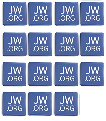 Jw.org Buttons-Made In Usa Round Or Square Shape Buttons With Jw.org Logo (Square-1.5"-15 Pack) #TOP3