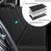 BESULEN Dog Car Seat Cover for Back Seat, Waterproof Dog Bench Seat Pad Compatible for Armrest & Seat Belt, Universal Nonslip Durable Soft Pet Backseat Protector for Cars Trucks & SUVs (Black)