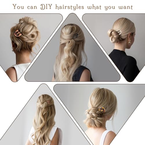 Tyqour 5Pcs French Twist Hair Pins,U Shaped Hair Pins for Styling No Slip French Hair Pins for Girls Women - Image 4