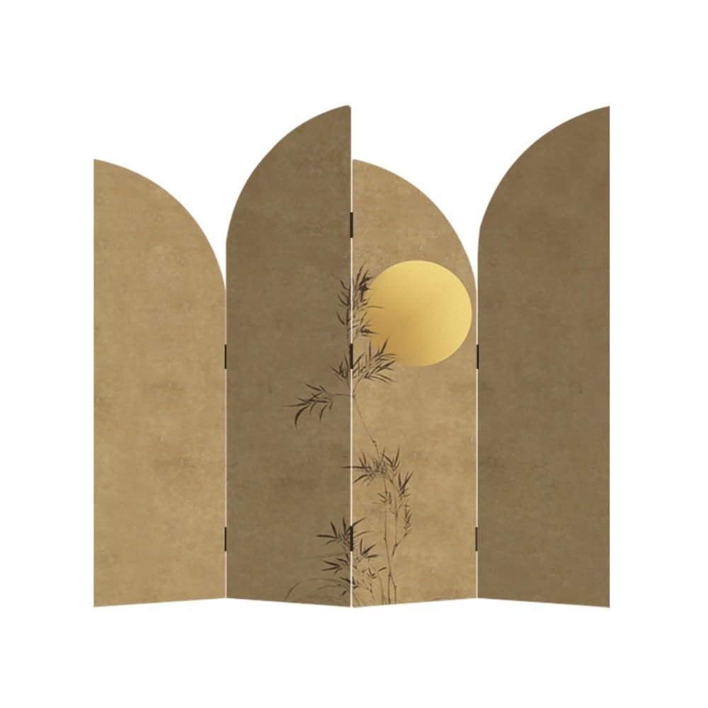 Privacy Screen Simple Floor-standing Screen Partition, Living Room Background Wall, Entrance Privacy, Retro Folding Room Divider