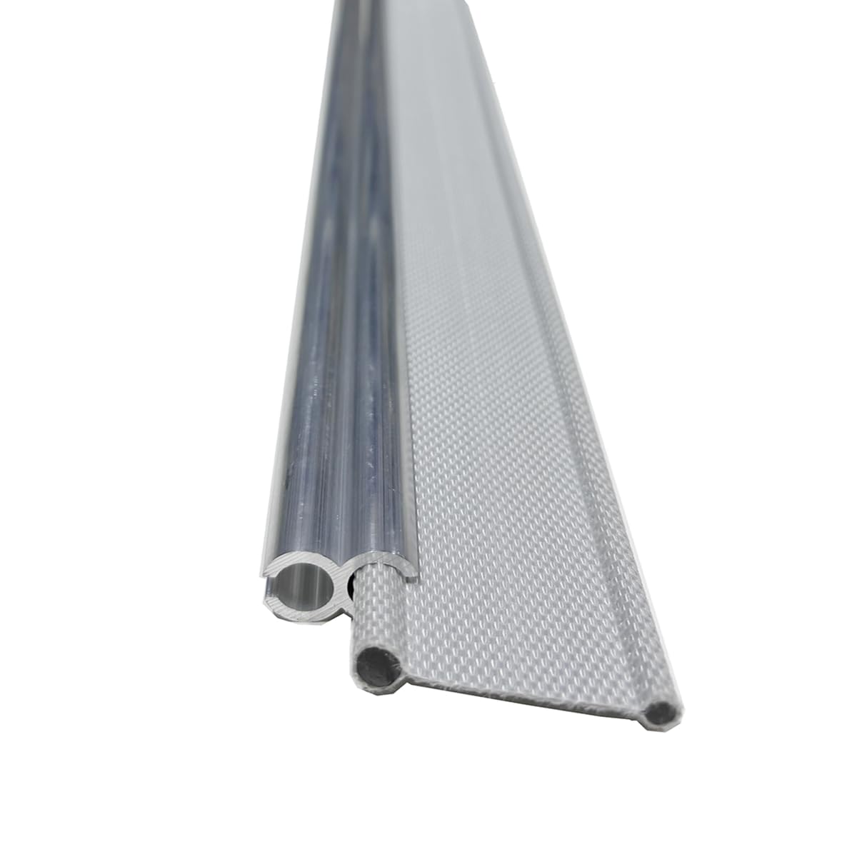 6 Stück 50 cm Aluminium-Markisenschienenkanäle "Figur von 20.3 cm + 3 m 6 mm-4 mm Zelt-Paspelierung, Perlenmarkise, Auffahrt-Set für T4, T5, T6, T7, Wohnmobil, Wohnwagen, Wohnmobil, Wohnmobil