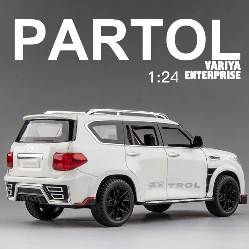 Image of SPITEN Nissan Petrol 1:22 Diecast Scale Model Metal Pull Back Toy car for Kids with Openable Doors & Light, Music Toy Vehicle for Kids - Colors as Per Stock