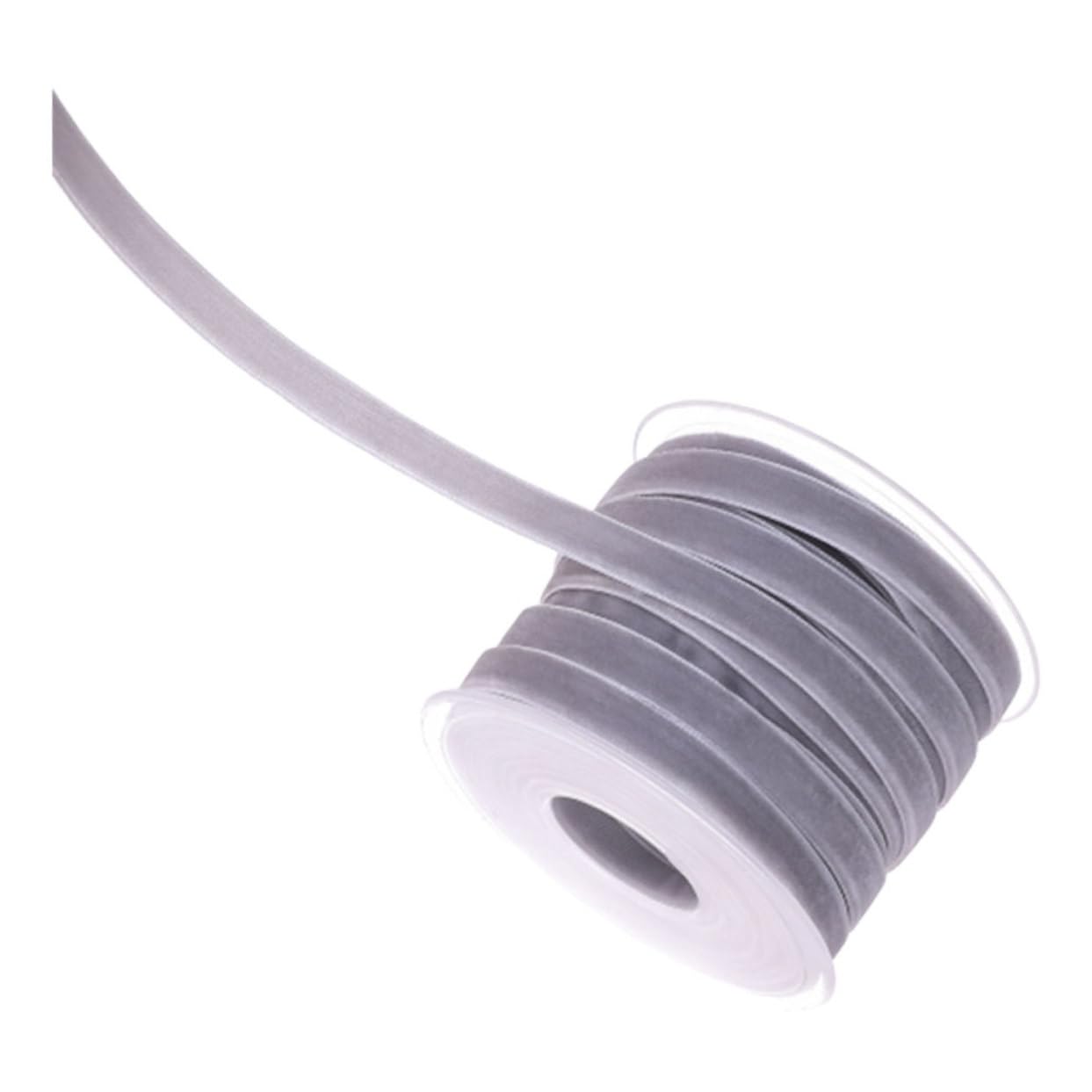 Operitacx 3rollos Cinta De Terciopelo Gris De Yardas Para y Manualidades Para Decoración De Bodas y