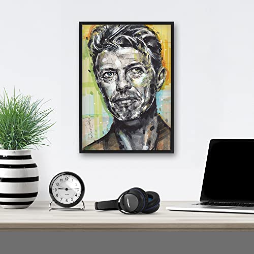 Jos Hoppenbrouwers Poster David Bowie 29,7 x 42 cm (A3) - Les Beatles, Paul McCartney, John Lennon, RIngo Starr, George Harrison Jos Hoppenbrouwers Poster David Bowie 29,7 x 42 cm (A3)