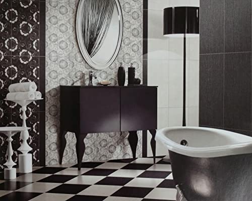 Black 8X8 Subway Square Porcelain Floor And Wall Tile Matte Finish (Box Of 15 Sqft - 35 Pieces), Wall Tile, Backsplash Tile, Accent Wall, Bathroom Tile By Tenedos #TOP7