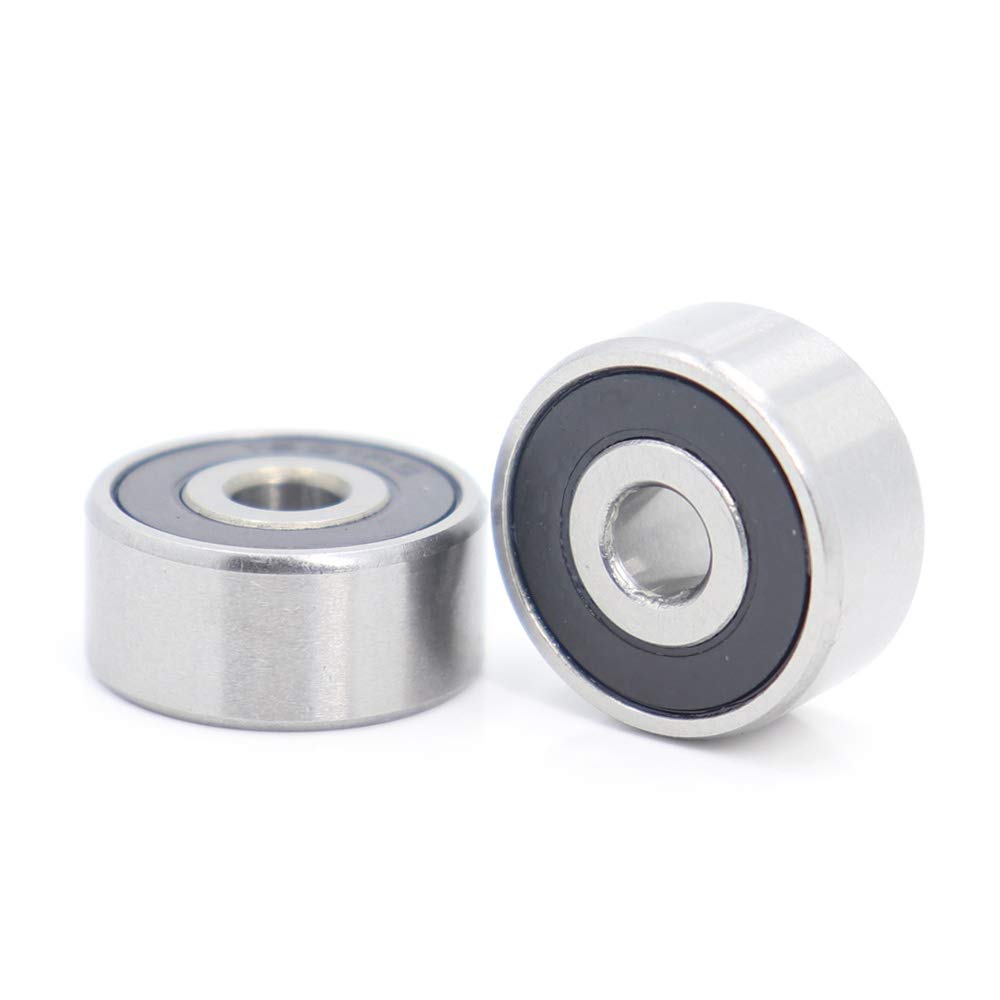 1605 2RS ABEC-1 de cojinete (10PCS) 5/16 "x29 / 32" x5 / 16" Pulgadas Miniatura rodamientos de Bolas 7.938mm x 23.019mm x 7.938mm 1605 RS YIJIAN