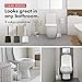 Tyroler Bright Tools Toilet Brush Set Made of 100% Silicone, Anti-Stick Effect Bristle Toilet Bowl Brush and Holder Fit All Toilets & Bathrooms (White)
