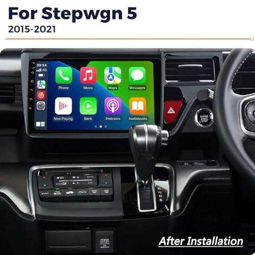 Autoradio GPS Android 9 pouces Bluetooth avec CarPlay pour Honda Stepwgn 5 - 3