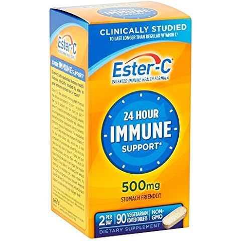 Ester-C 500 mg Coated Tablets 90 ea (Pack of 3) Cover