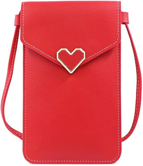 Borsa Per Cellulare In Cotone Con Tracolla Regolabile - Piccola Borsetta A Tracolla Con 3 Scomparti, Per Viaggi E Shopping - 4