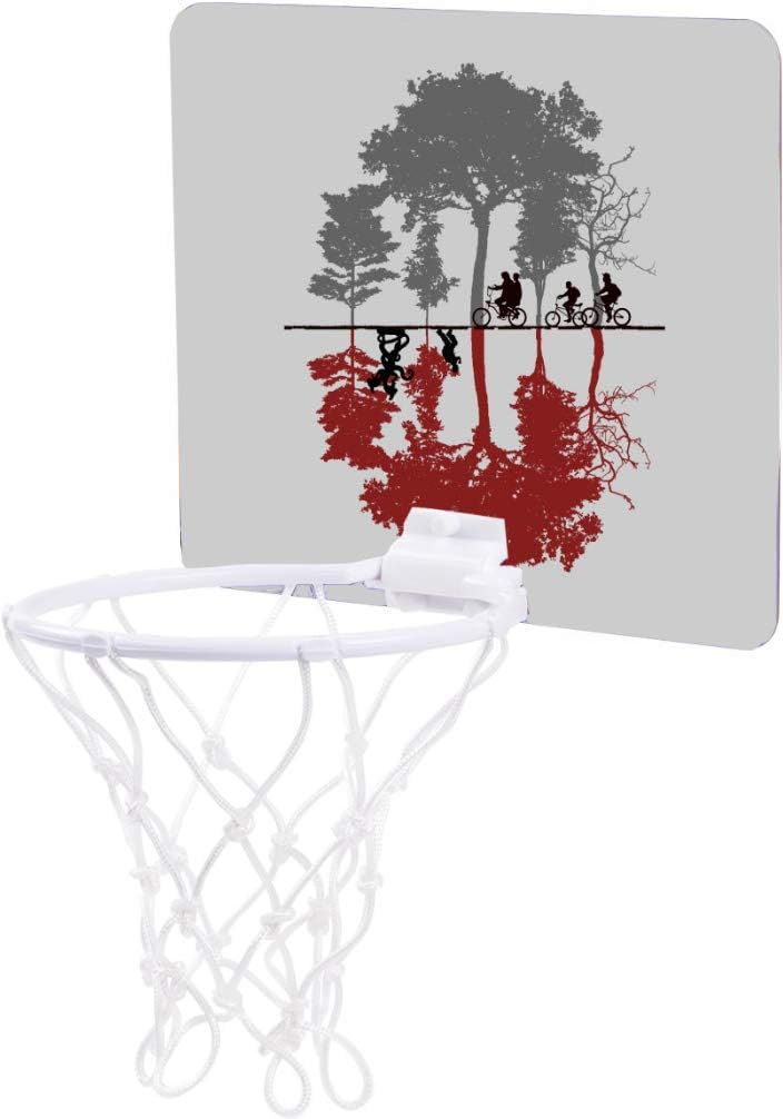 MWCustoms Fan Made Popular TV Show Upside Down Art Mini Basketball Hoop Goal : Sports & Outdoors