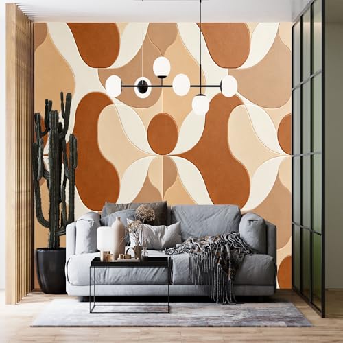Genérico Papel Pintado Geométrico Moderno Vintage Rústico Extraíble Adhesivo Adhesivo Para El Dormitorio, Salón Y Sala De Pequeña, 280Cm(H) X460Cm(W)