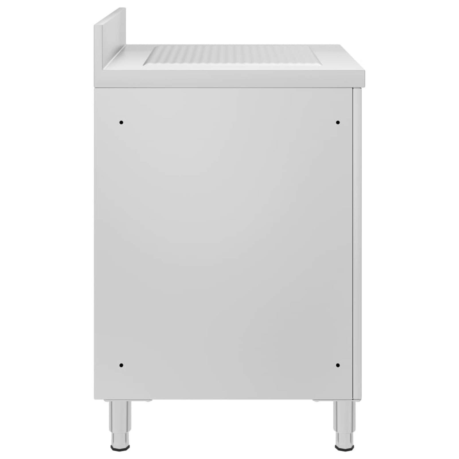 Gecheer Mobiletto da Cucina Commerciale con Gocciolatoio Acciaio Inox