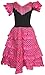 SUNBIRD Vestito danza sevillane fucsia pois taglia 10