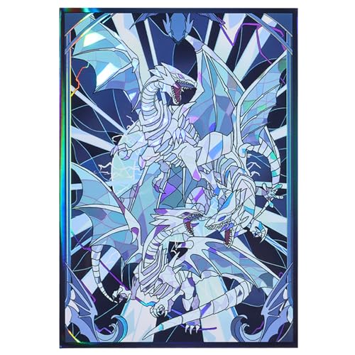 50 Stück YGO Kartenhüllen Sammelkarten Hüllen Japanese Size Hüllen kompatibel mit TCG Karten Anime Card Sleeves 63x90 mm