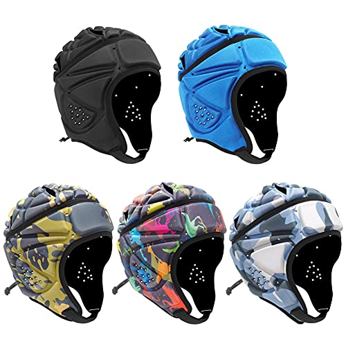 image for Glitter Star Rugby Helmet Flag Football Helmet Soft Helmet Adjustable 