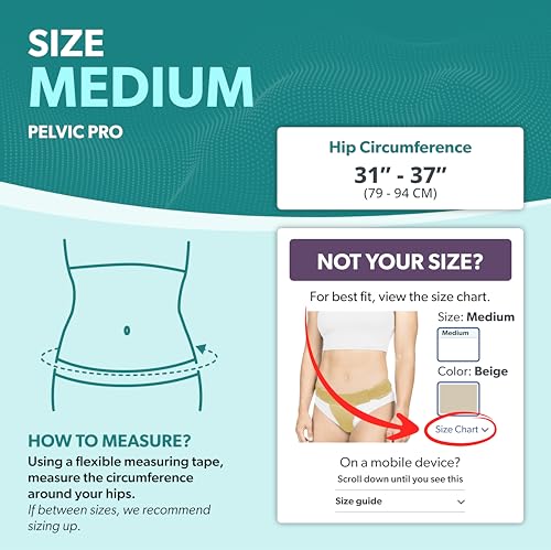 Image of BraceAbility The Pelvic Pro Patented Prolapse Uterus Support Belt Girdle for Women's Prolapsed for Dropped Bladder, Vulvar Varicosities, Postpartum Recovery, Symphysis Pubis Dysfunction Pain (M)