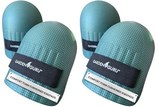 Image of Garden Guru Home & Gardening Knee Pads - Waterproof EVA Foam Cushion, Soft Inner Liner, Comfortable Fit with Adjustable Straps (2 Pack)