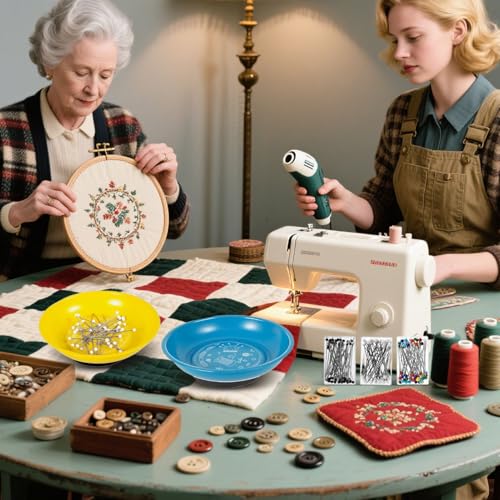 Boîte de rangement en acier inoxydable pour broderie et patchwork