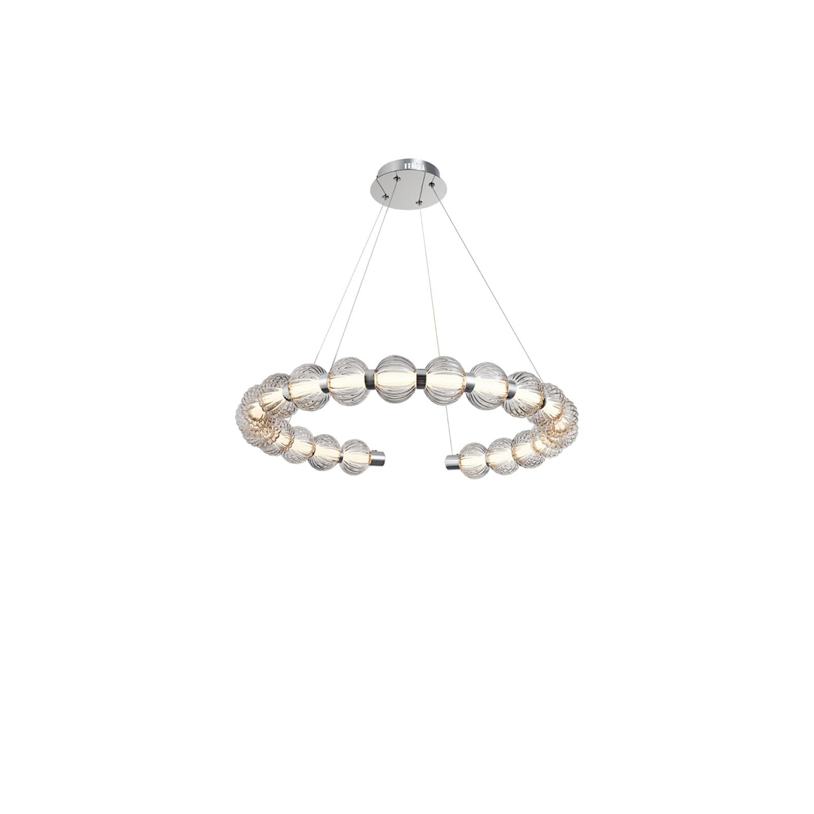 Grand lustre de plafond LED moderne pour un salon prestigieux