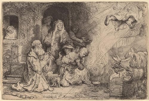 Image sur Toile Rembrandt pour Habiller un Mur Vide de Chambre à Coucher 60x90