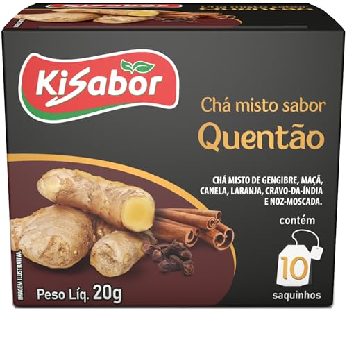 Kisabor, Chá de Gengibre, Chá Quentão, Para infusão, 20 Gramas co...