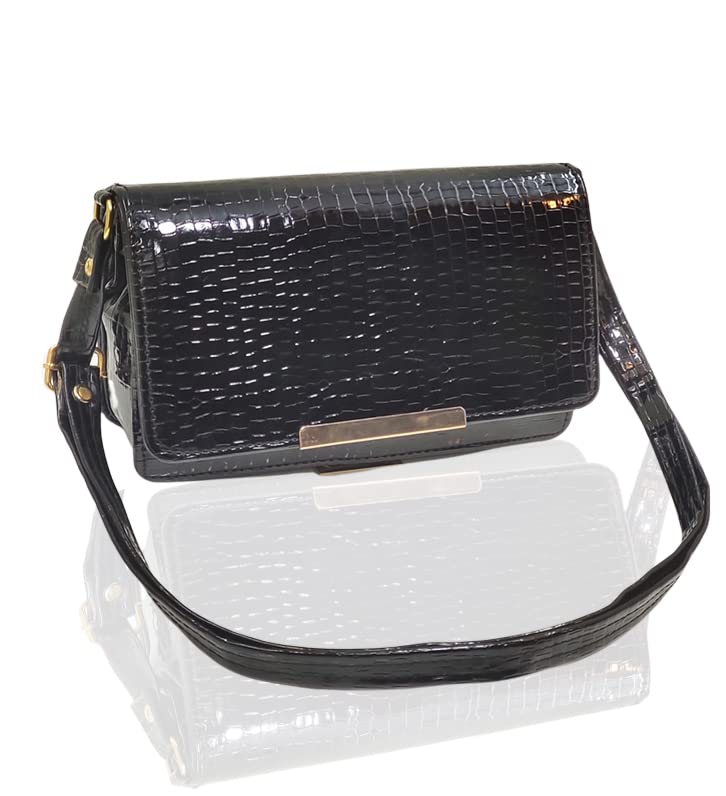Magnifique Womens Hand/Sling/Side Bag/purse Polyurethane Western (Black) (B0BX5MJ379) Amazon Price History, Amazon Price Tracker