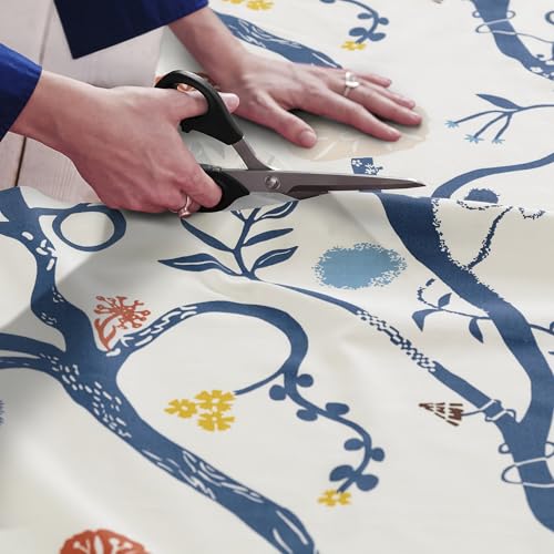 Tissu prédécoupé REVFINGERÖRT détails botaniques blanc multicolore 150x300 cm